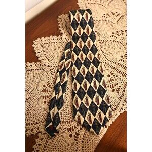 Tommy Hilfiger Green Golf Theme Men's 100% Silk Made in USA Neck Tie